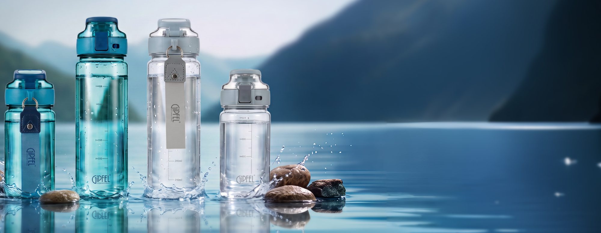 Aqua water bottles